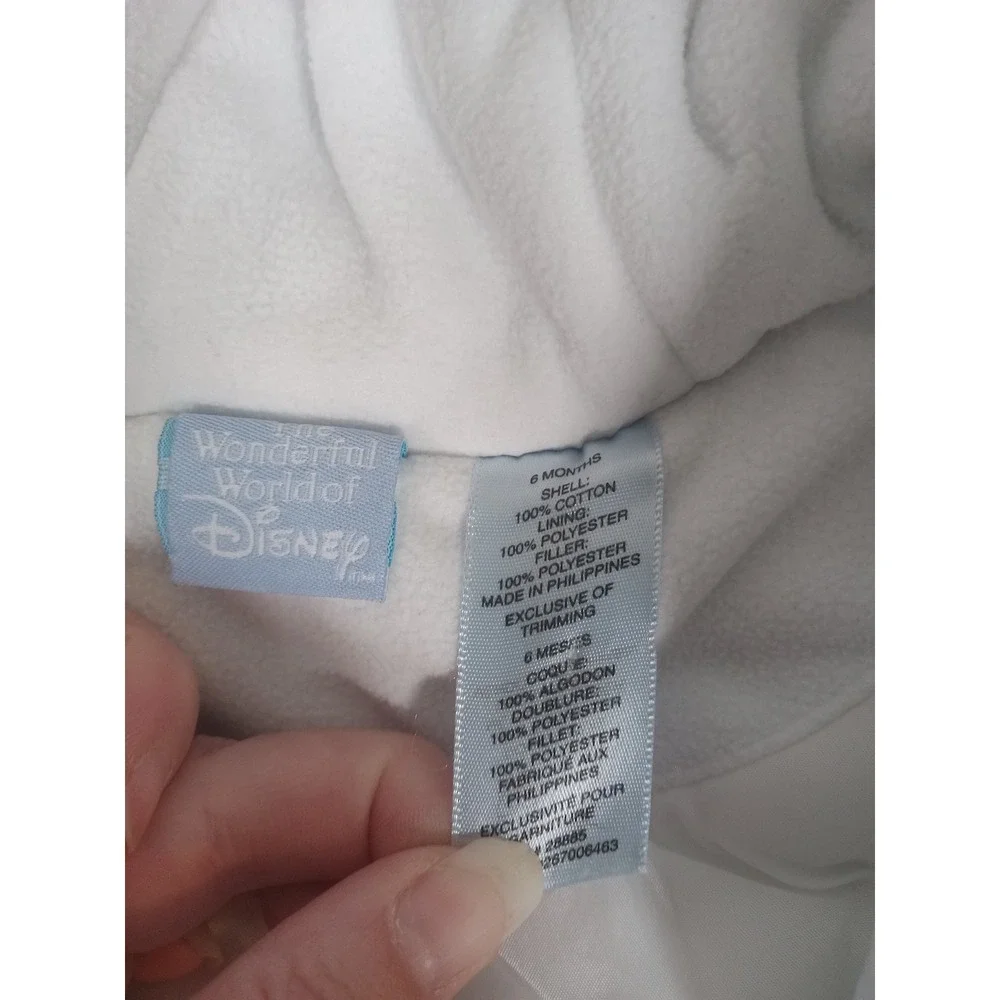 VTG Disney Baby‎ Winnie The Pooh full body Snowsuit Jacket  Size 6 Months